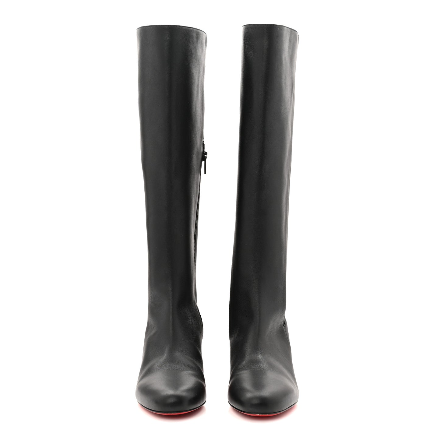 Calfskin Jane Botta 55 Knee High Boots 38 Black