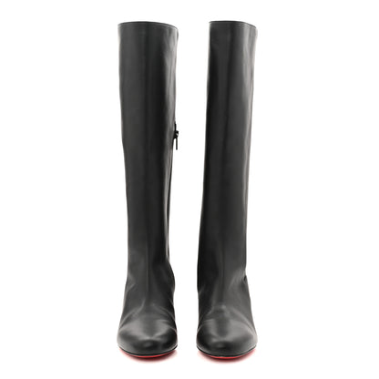 Christian Louboutin Calfskin Jane Botta 55 Knee High Boots 38 Black 2 of 8