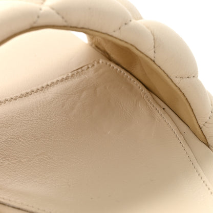 Bottega Veneta Nappa Matelasse Padded Flat Sandals 38 Sea Salt 10 of 12