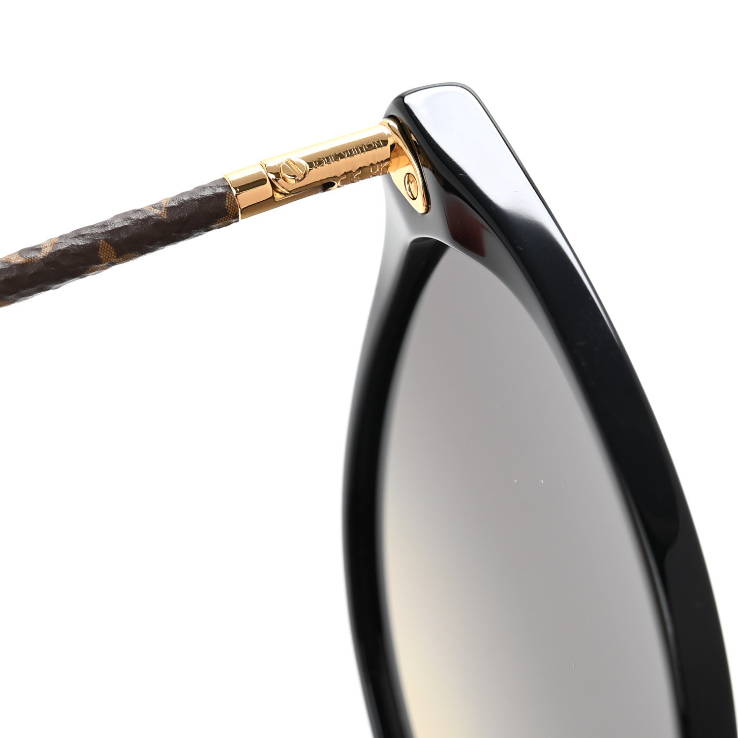 Louis Vuitton Monogram Acetate LV First Round Sunglasses Z1710W Black 5 of 9
