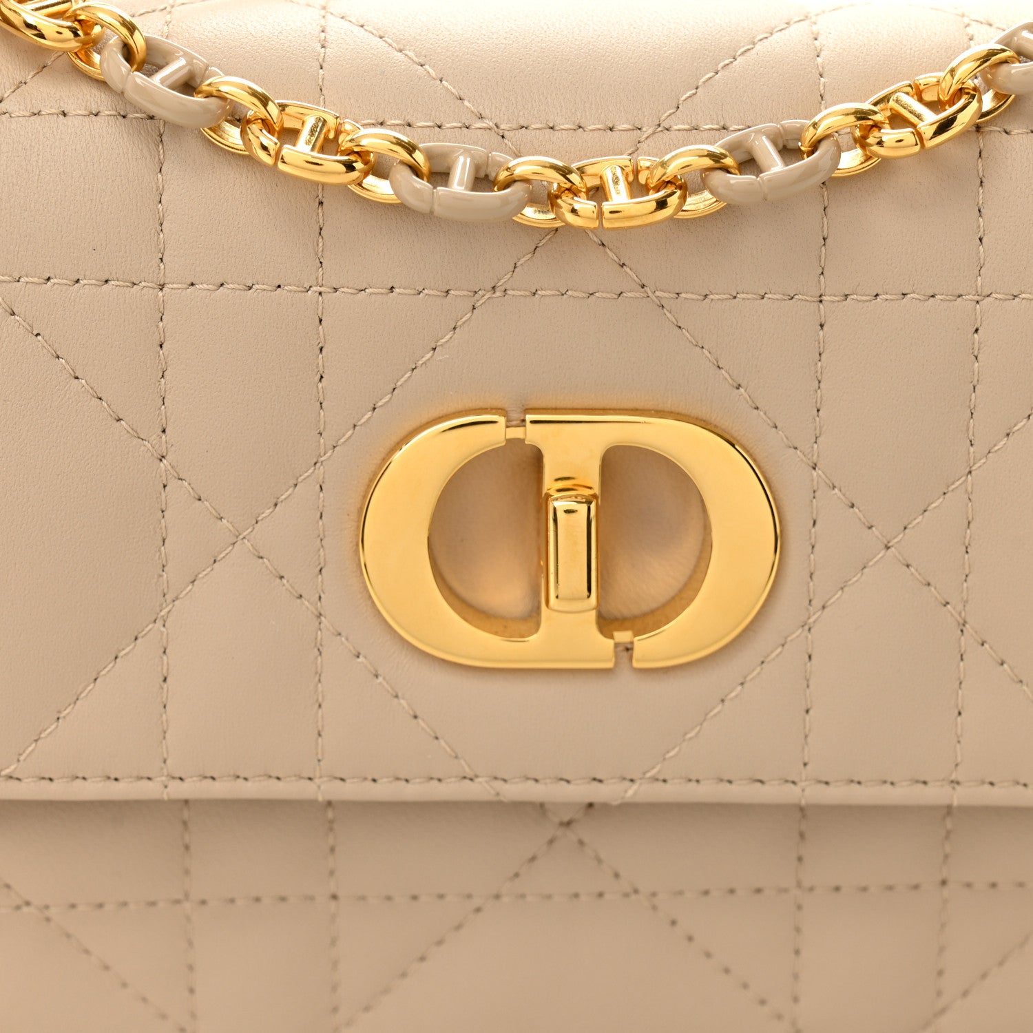 Christian Dior Lambskin Macrocannage Mini Miss Caro Bag Caramel Beige 8 of 10