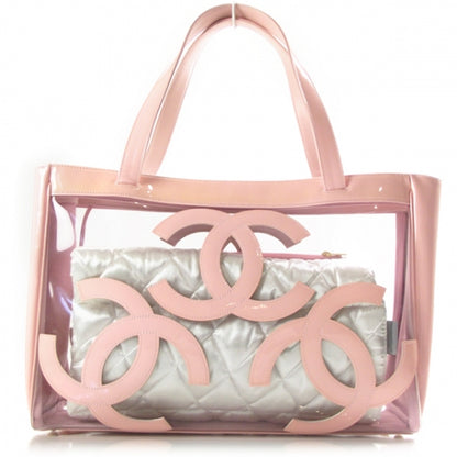 Chanel Vinyl Patent CC Logo Beach Tote 1 of 10