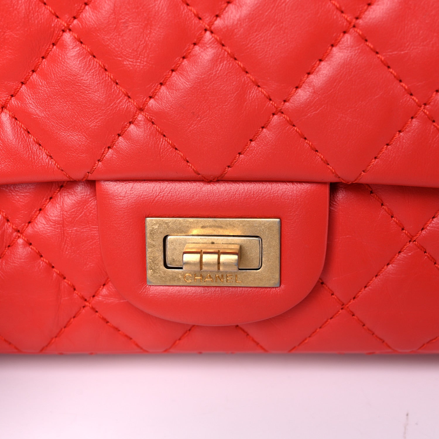 Chanel Aged Calfskin Quilted 2.55 Reissue 225 Flap Red 19 of 21