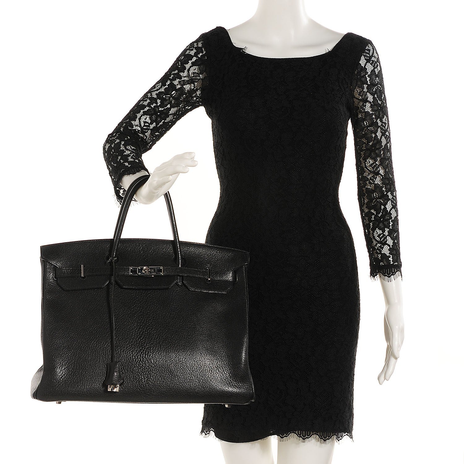 Hermes Chevre de Coromandel Birkin 40 Black 2 of 25