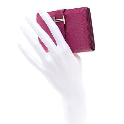 Hermes Epsom Mini Bearn Wallet Rose Pourpre 2 of 12