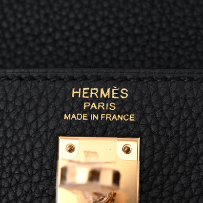 Hermes Togo Kelly Retourne 25 Black 6 of 11