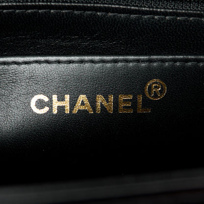 Chanel Calfskin Diamond Stitched Flap Shoulder Bag Black 6 of 11