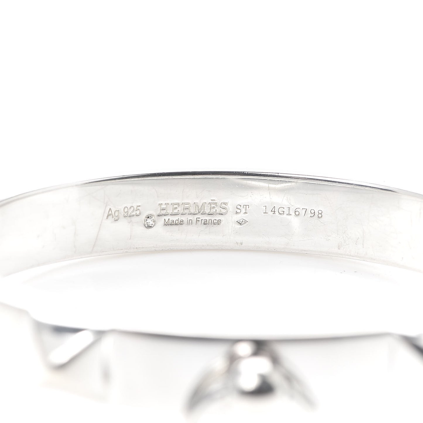 Sterling Silver PM Collier De Chien Bracelet ST
