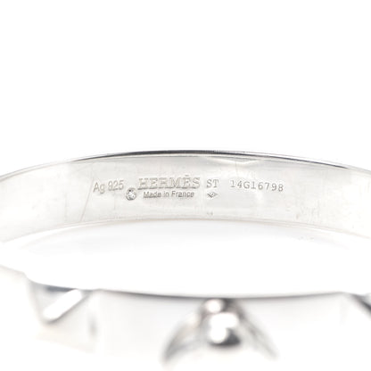 Hermes Sterling Silver PM Collier De Chien Bracelet ST 4 of 6