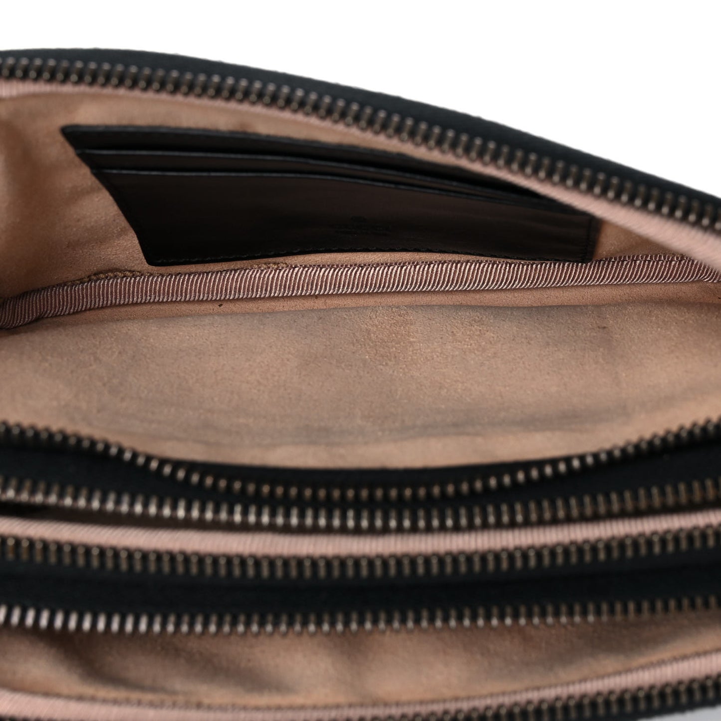 Calfskin Matelasse Mini GG Marmont Chain Crossbody Bag Black