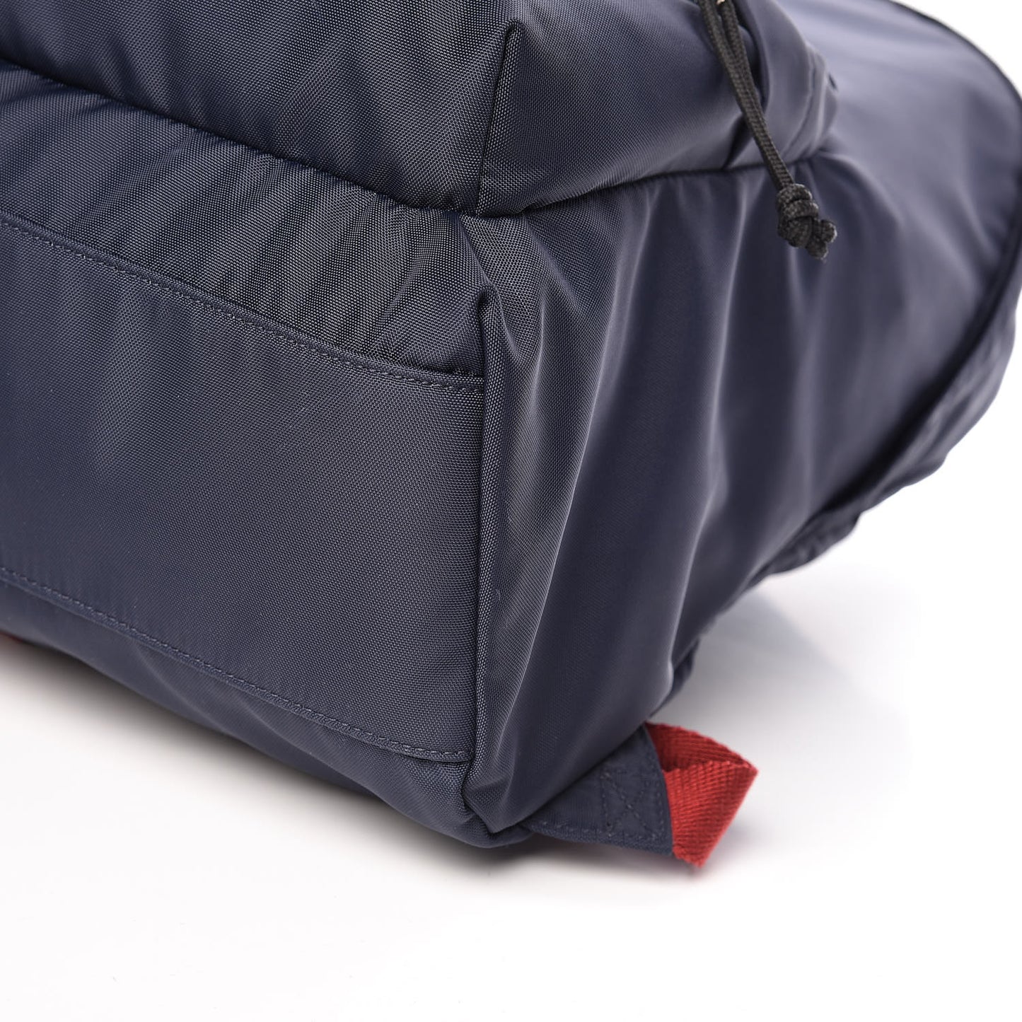 Sport Nylon Logo Embroidered Wheel Backpack Navy Blue Red