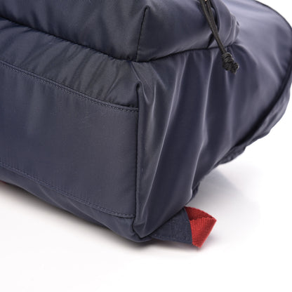 Balenciaga Sport Nylon Logo Embroidered Wheel Backpack Navy Blue Red 9 of 9