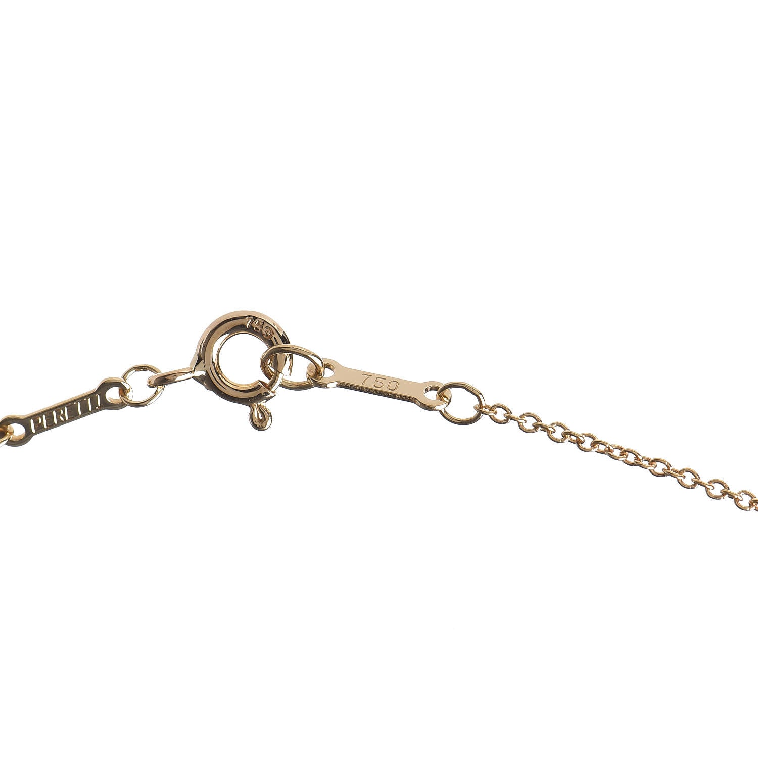 Tiffany 18K Yellow Gold Diamond .09ct Elsa Peretti Diamonds by the Yard Pendant Necklace 7 of 7