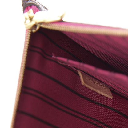 Louis Vuitton Monogram Neverfull MM GM Pochette Pivoine 9 of 10