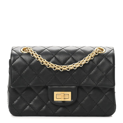 Chanel Calfskin Quilted 2.55 Reissue Mini Flap Black 1 of 10