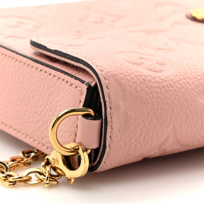 Louis Vuitton Empreinte Pochette Felicie Chain Wallet Rose Poudre 12 of 13