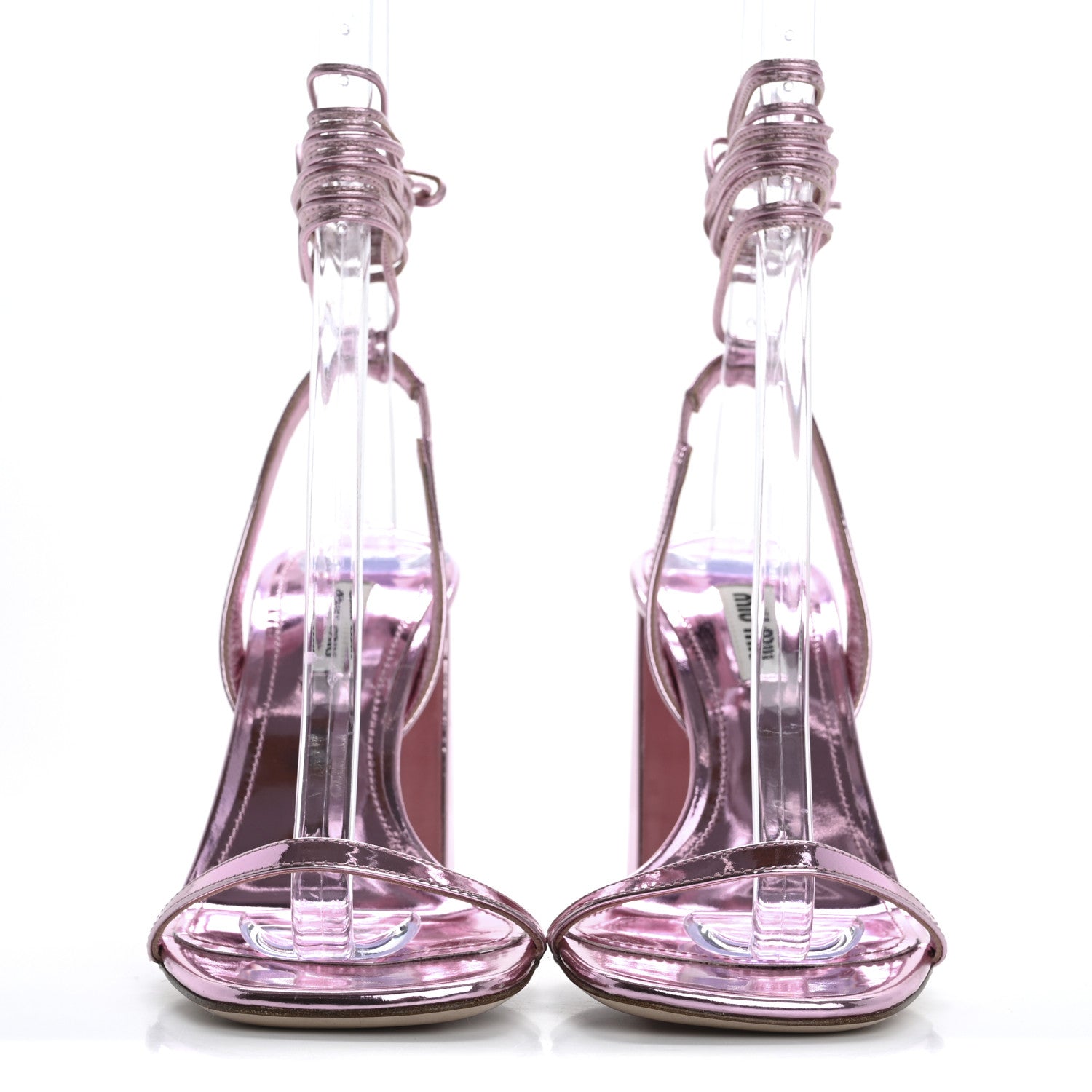 Miu Miu Wrap Around Sandals 36 Rosa 3 of 9