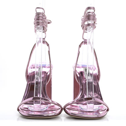 Miu Miu Wrap Around Sandals 36 Rosa 3 of 9