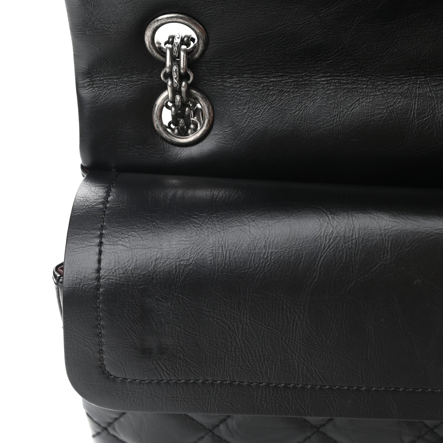 Chanel Aged Calfskin Quilted 2.55 Reissue 226 Flap Black 11 of 13
