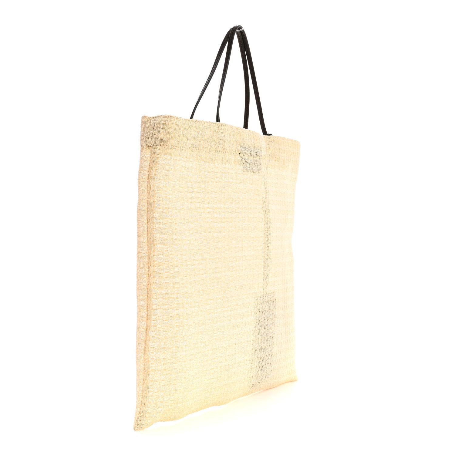The Row Mesh Saddle Calfskin Mini Barn Tote Bag Ivory 4 of 10