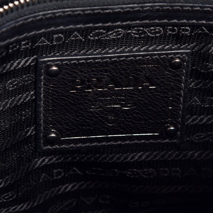 Prada Vitello Shoulder Chain Bag Black 6 of 7