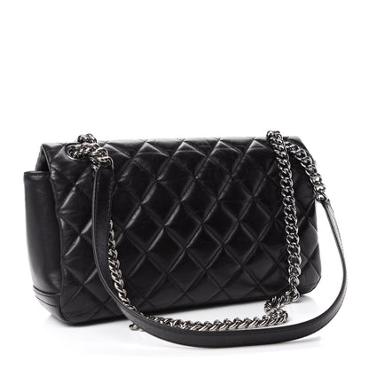 Chanel Aged Calfskin Quilted Small Lady Pearly Flap Black 3 of 12