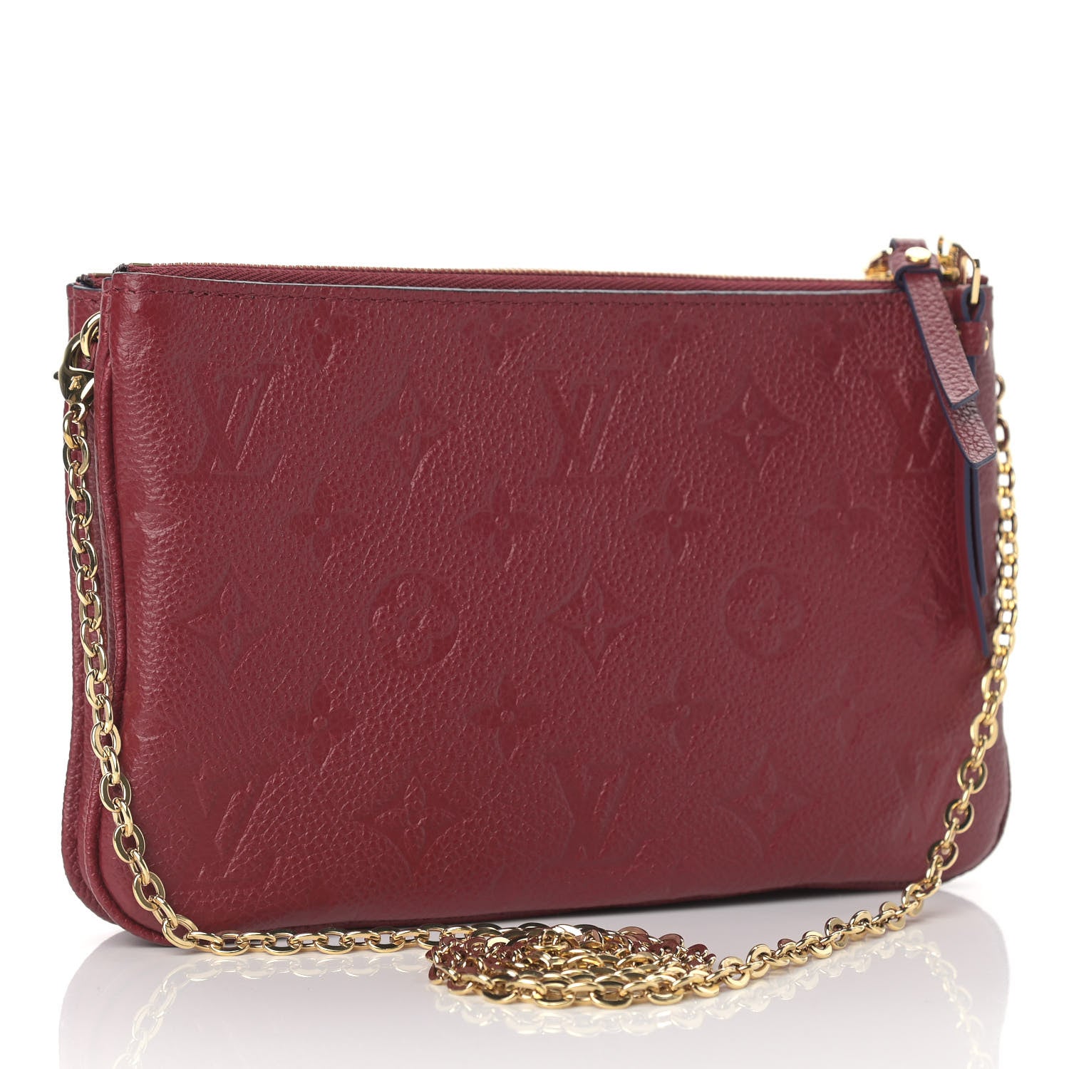Louis Vuitton Empreinte Double Zip Pochette Cherry Berry 3 of 10