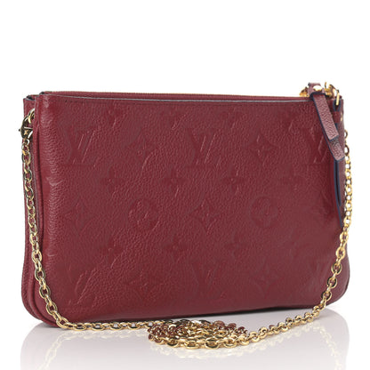 Louis Vuitton Empreinte Double Zip Pochette Cherry Berry 3 of 10