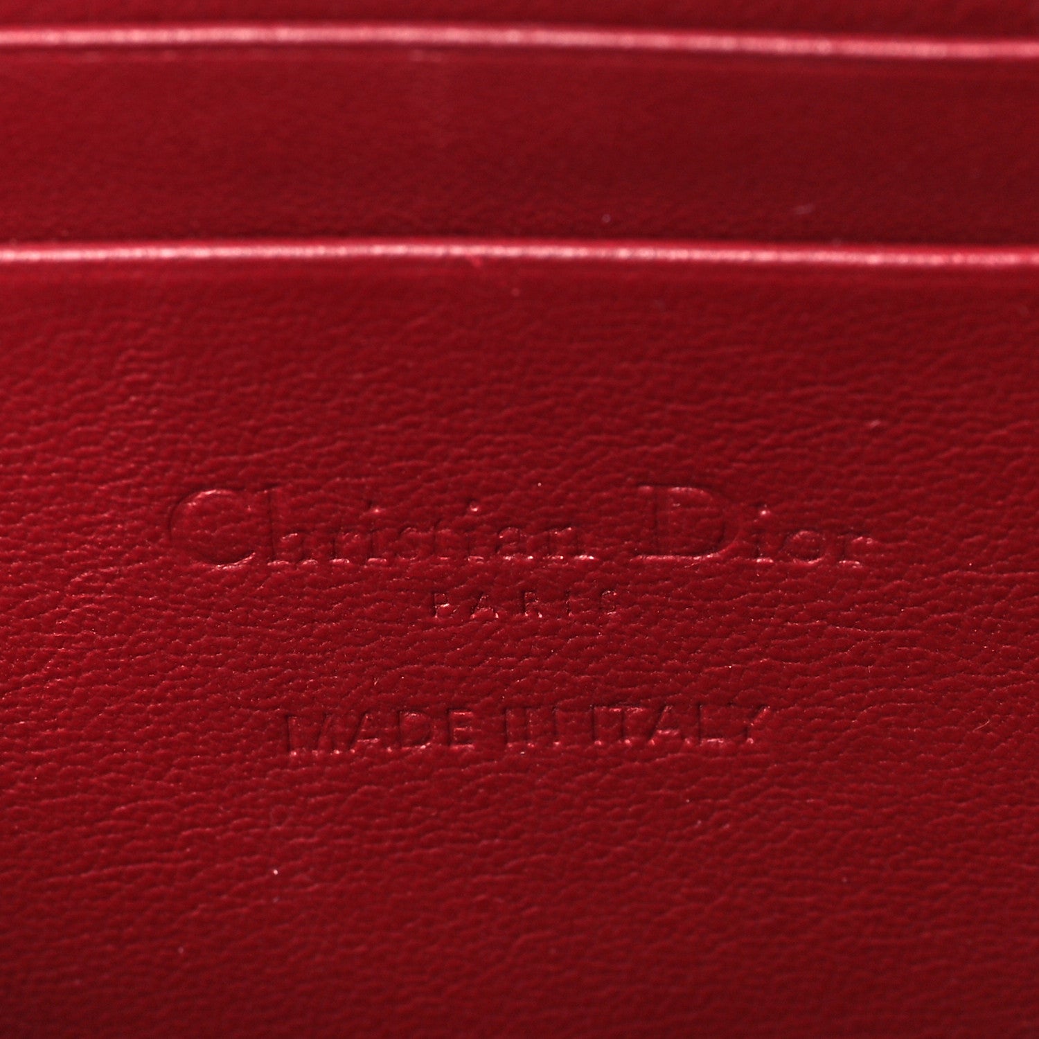 Christian Dior Patent Cannage Lady Dior Phone Holder Red 6 of 10