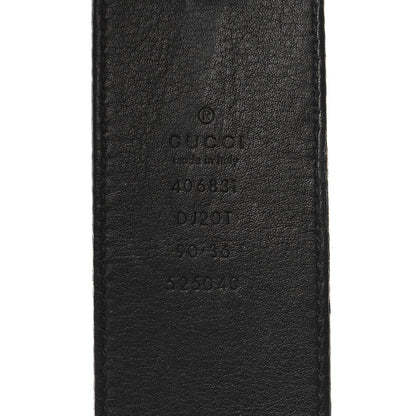 Gucci Textured Dollar Calfskin Double G 40mm Belt 90 36 Black 5 of 6