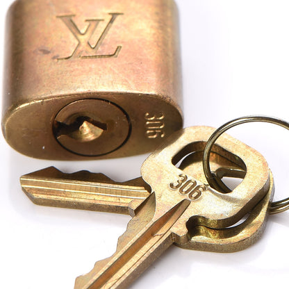 Louis Vuitton Brass Lock and Key Set #306 3 of 3