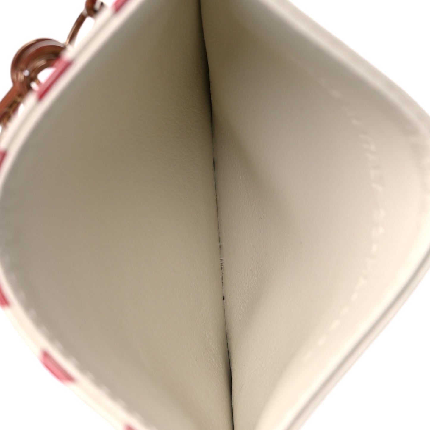 Calfskin DiorAmour Dots Card Holder Red White