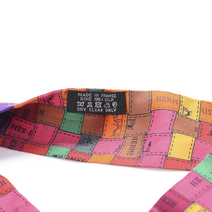 Hermes Silk Bolduc Au Carre Twilly Rose Vif Rouge Vert 2 of 4