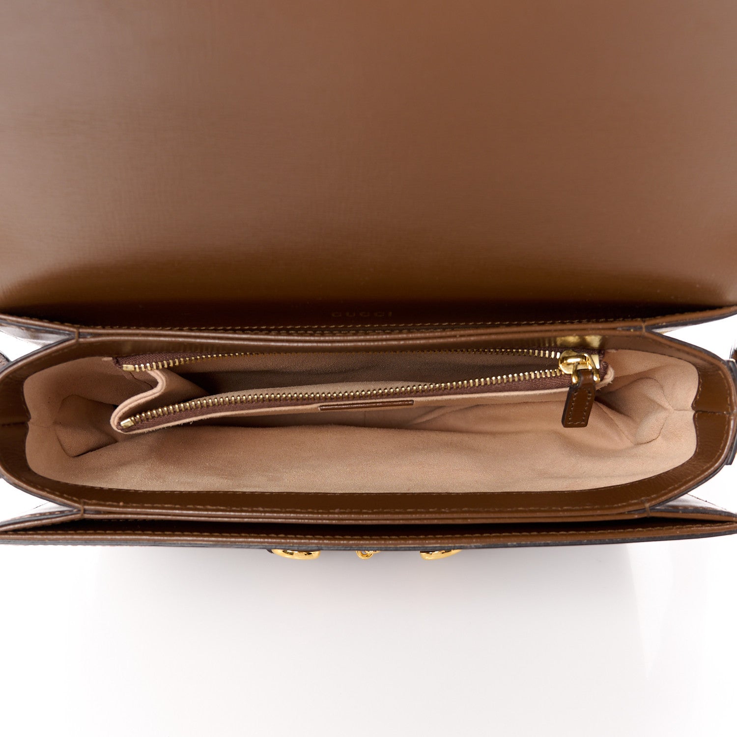 Gucci GG Supreme Monogram Horsebit 1955 Shoulder Bag Beige Brown Sugar 5 of 12