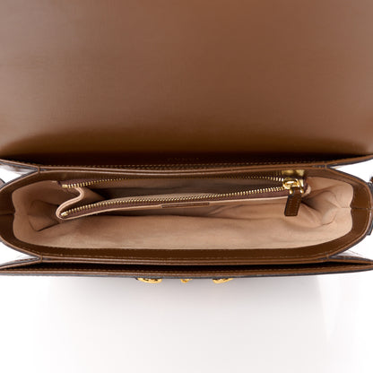Gucci GG Supreme Monogram Horsebit 1955 Shoulder Bag Beige Brown Sugar 5 of 12