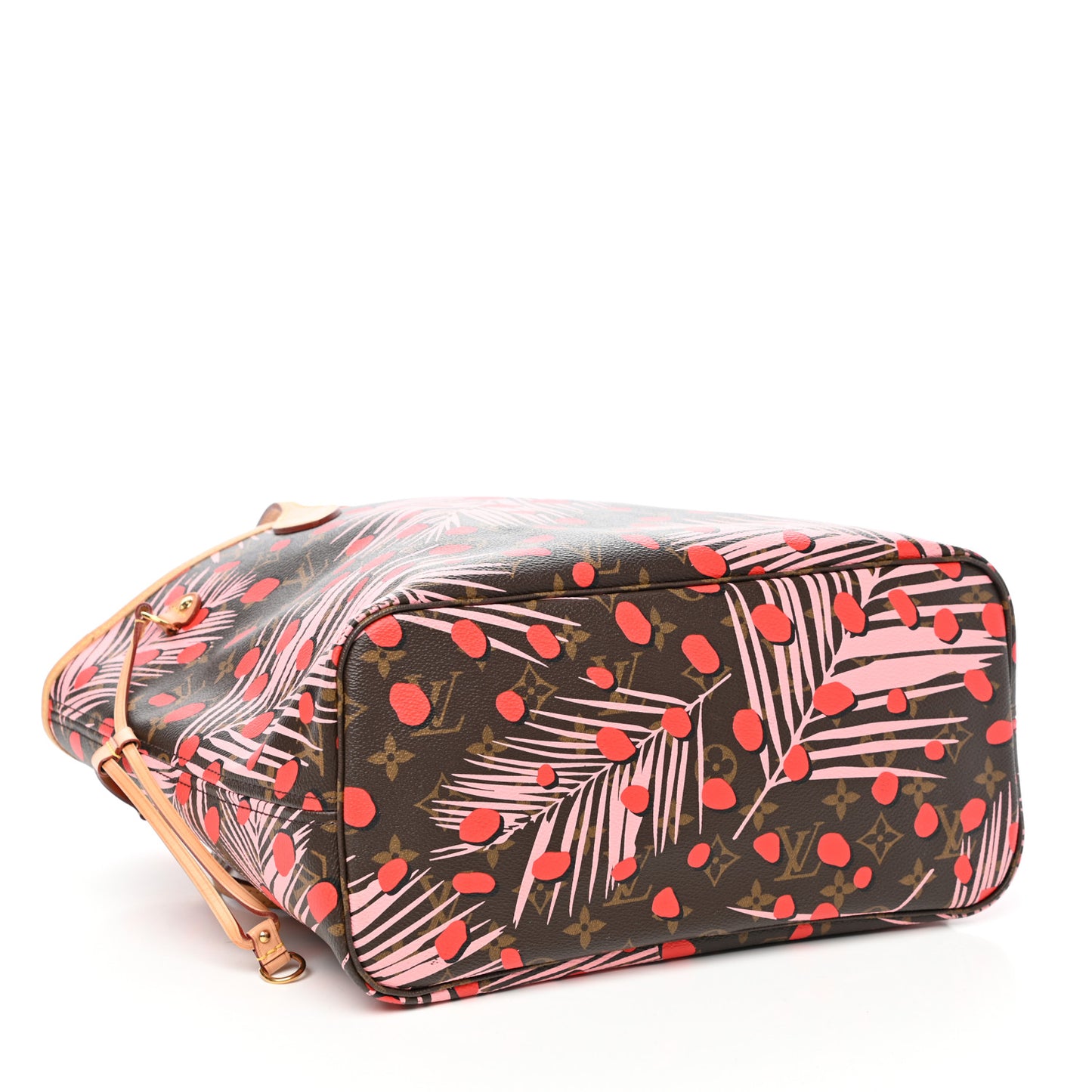 Monogram Jungle Dots Neo Neverfull MM Sugar Pink Poppy