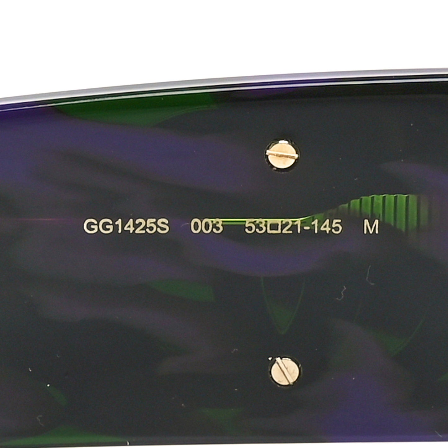 Acetate Rectangular Sunglasses GG1425S Havana Purple Green