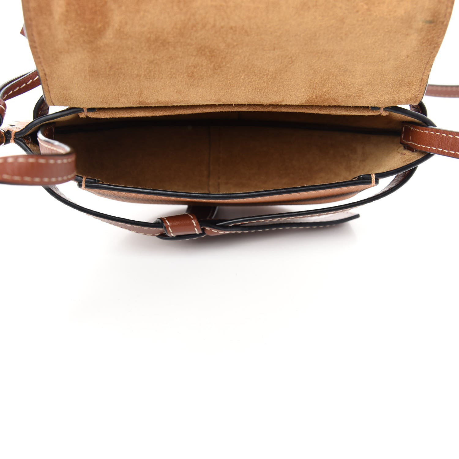 Loewe Grained Calfskin Mini Gate Crossbody Bag Caramel Pecan 5 of 10