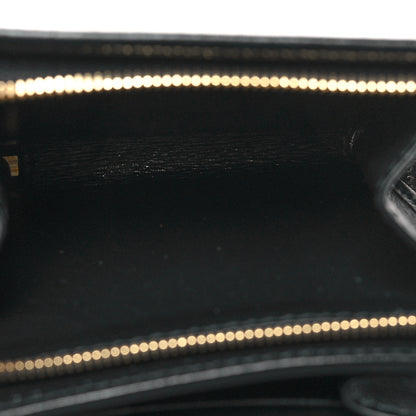 Gucci Boarded Plutone Calfskin Horsebit 1955 Flap Card Case Wallet Black 6 of 11