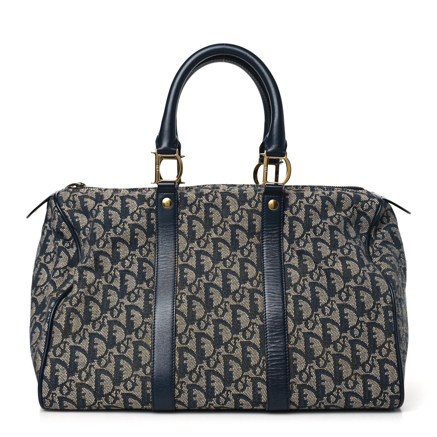 Christian Dior Monogram Boston Navy Blue 1 of 11