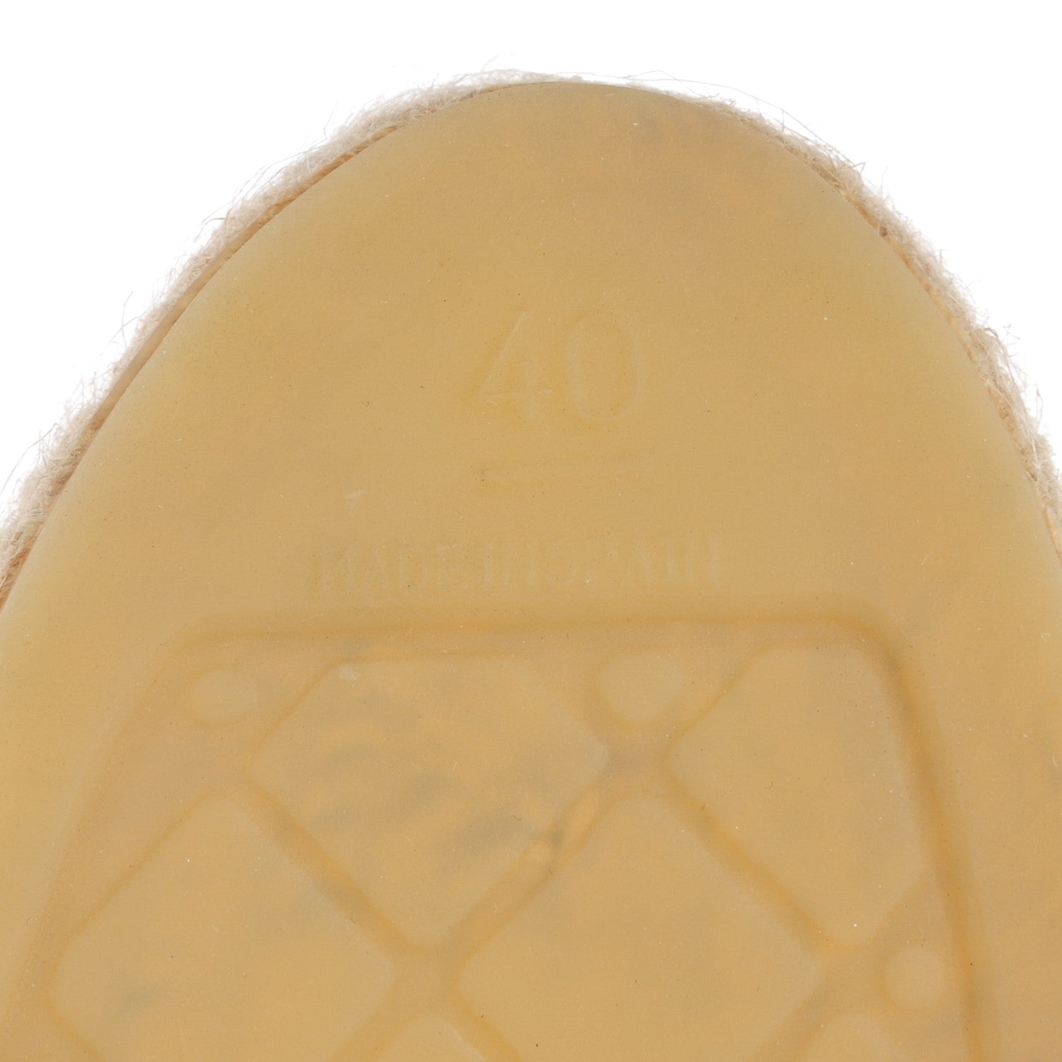 Chanel Lambskin CC Espadrilles 40 Beige Black 7 of 9