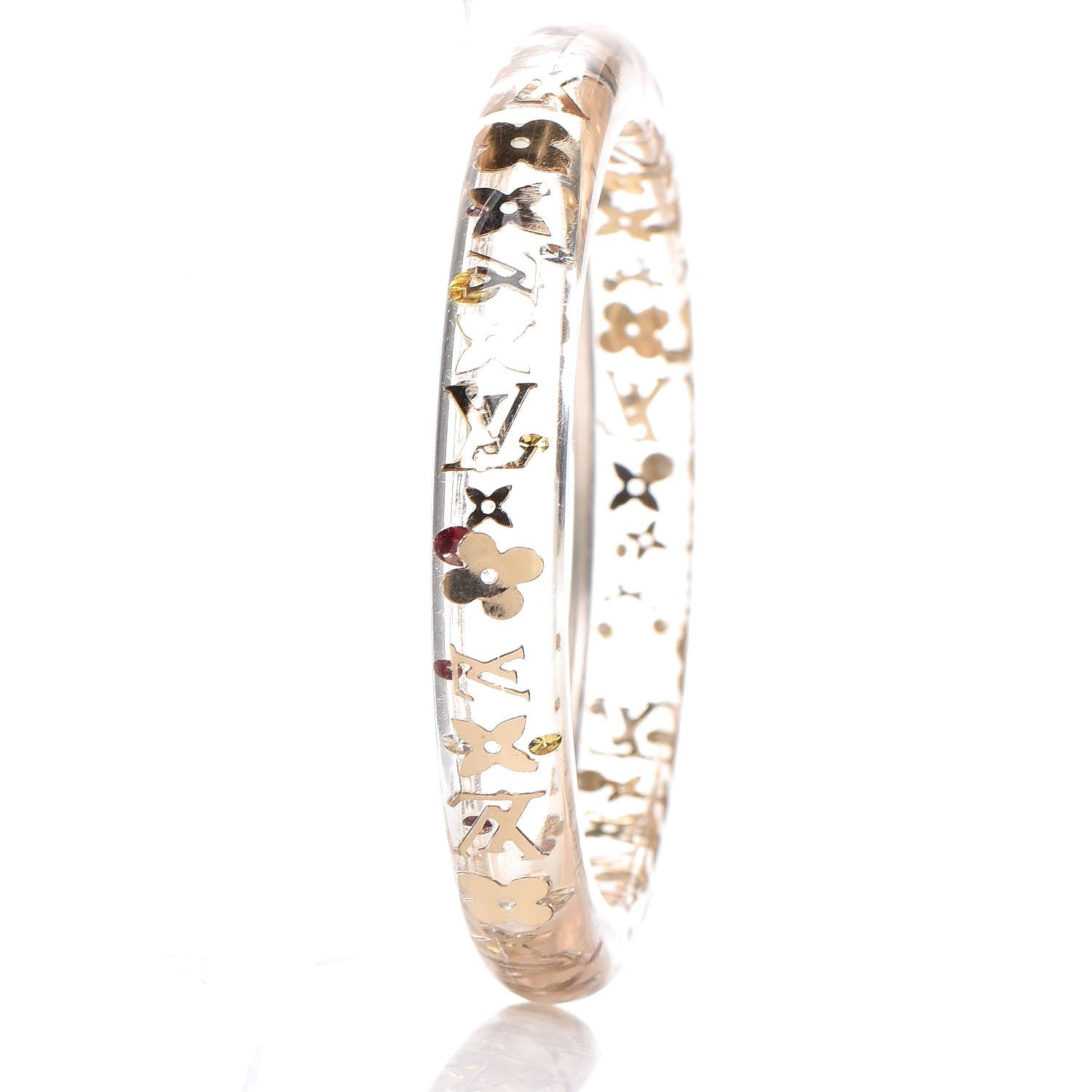 Louis Vuitton Resin Swarovski Medium Inclusion Bracelet PM Transparent 3 of 3