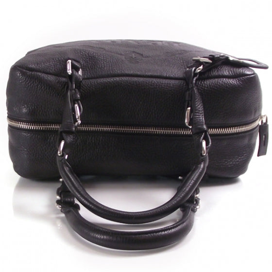 Leather Large Logo Bowler Black