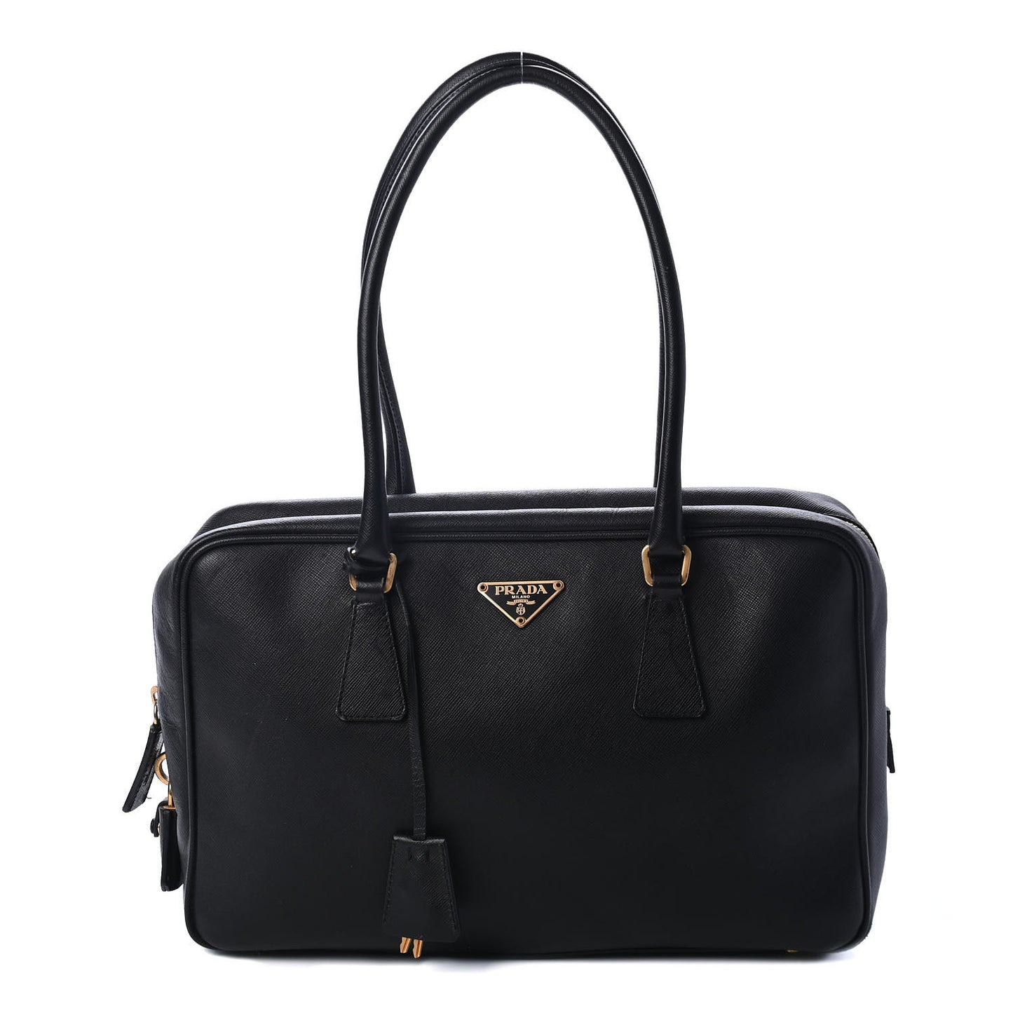 Saffiano Lux Bowler Black