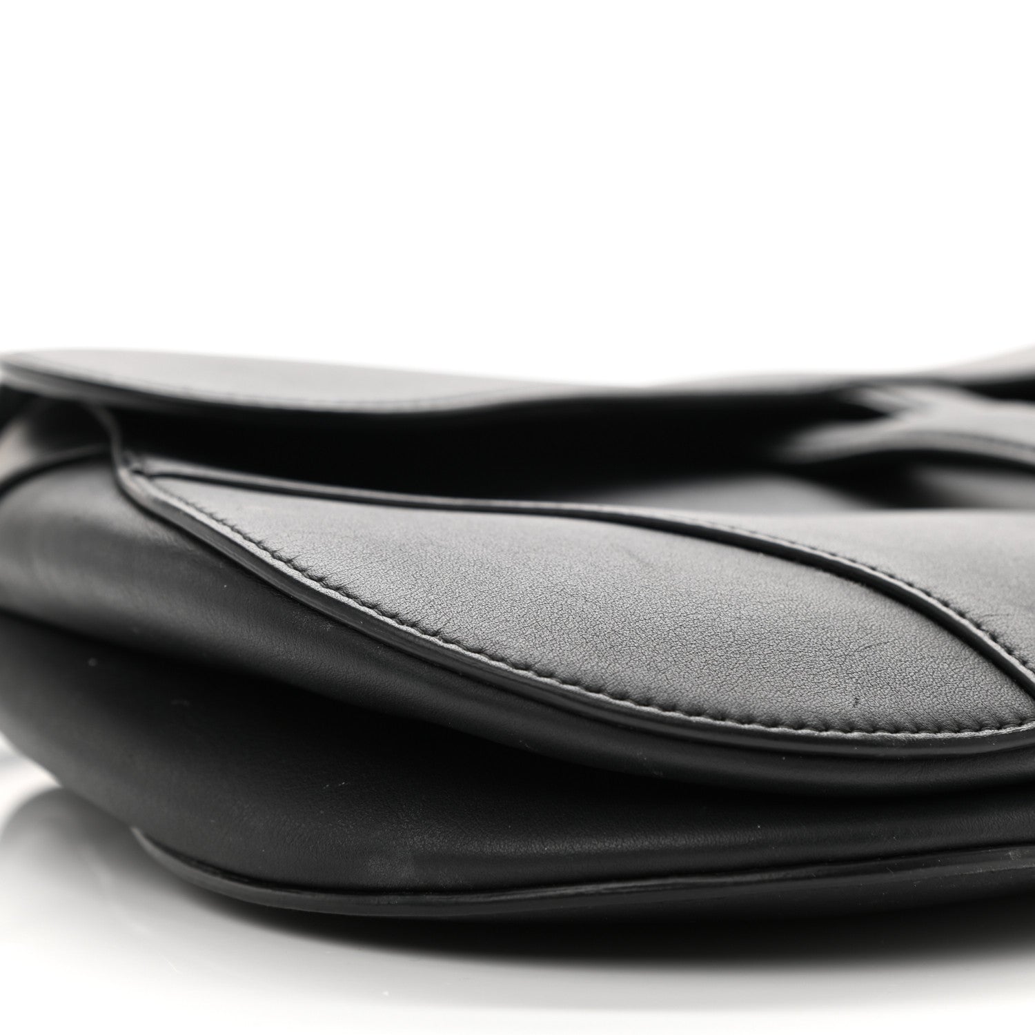 Christian Dior Ultra Matte Calfskin Saddle Bag Black 9 of 13