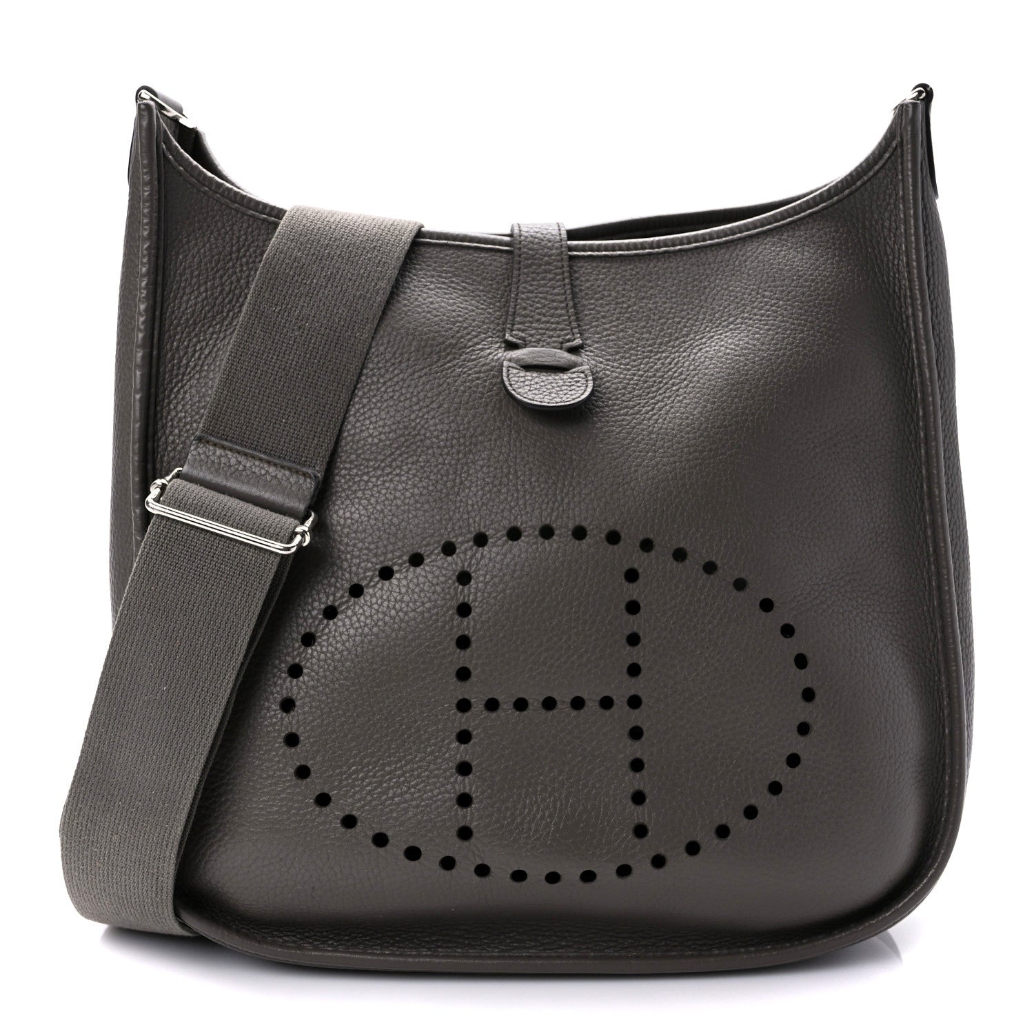 Hermes Taurillon Clemence Evelyne III PM Etain 1 of 9