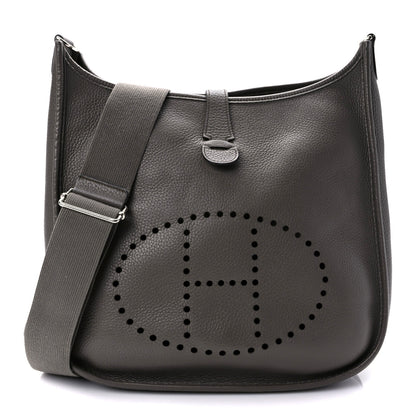 Hermes Taurillon Clemence Evelyne III PM Etain 1 of 9