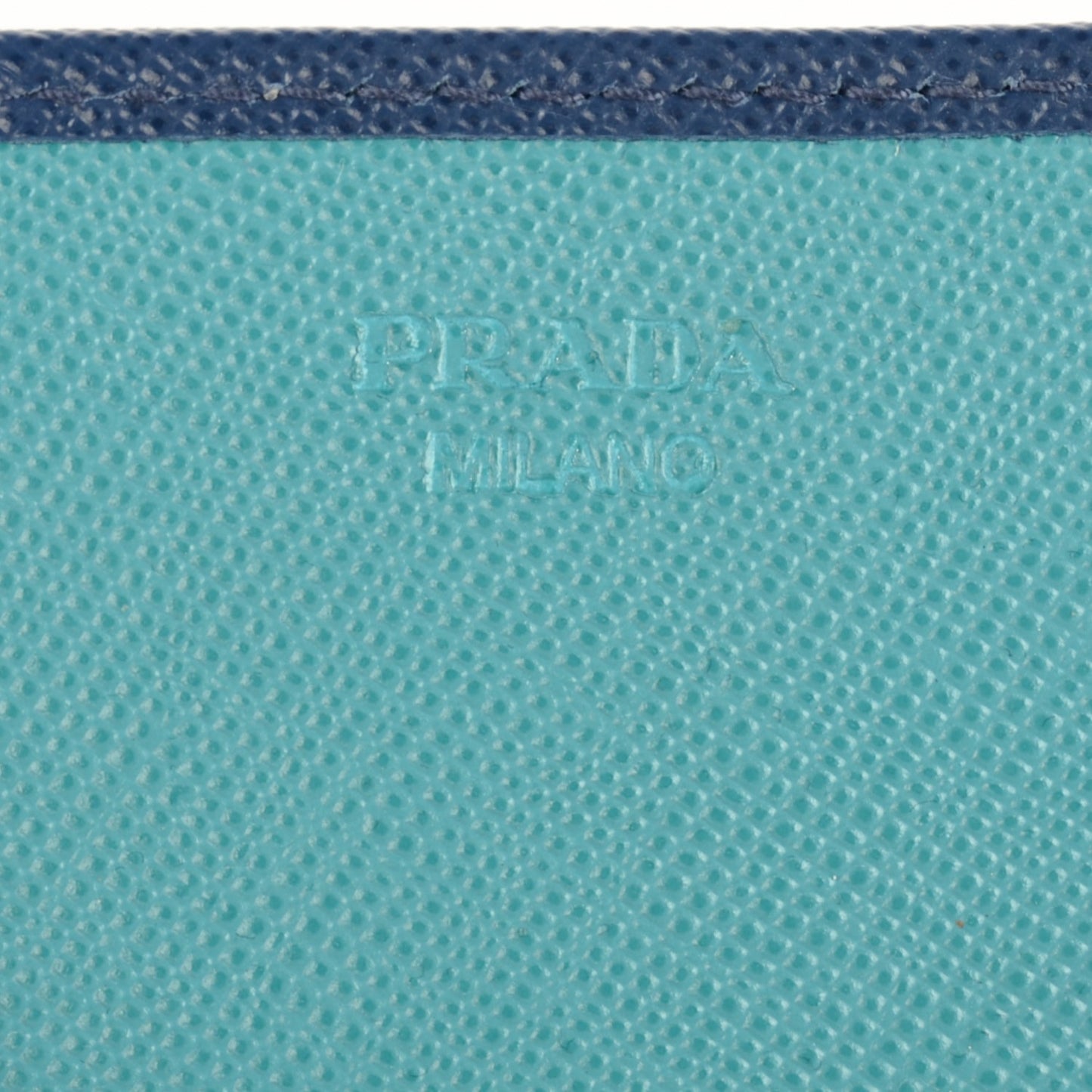 Saffiano Bi-Color Trend Continental Wallet Bleuette Turchese