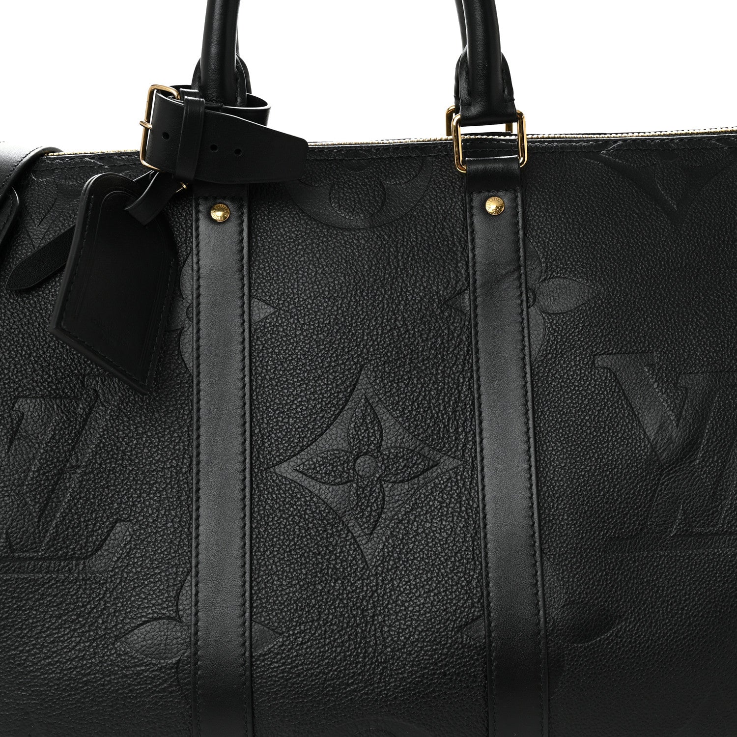 Louis Vuitton Empreinte Monogram Giant Keepall Bandouliere 45 Black 6 of 8
