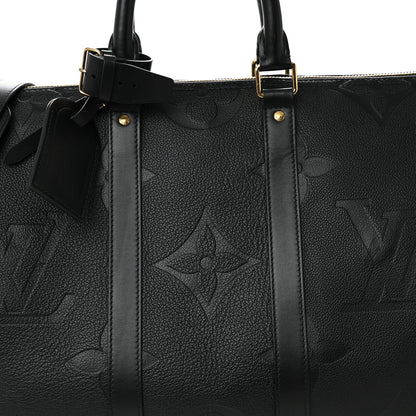 Louis Vuitton Empreinte Monogram Giant Keepall Bandouliere 45 Black 6 of 8